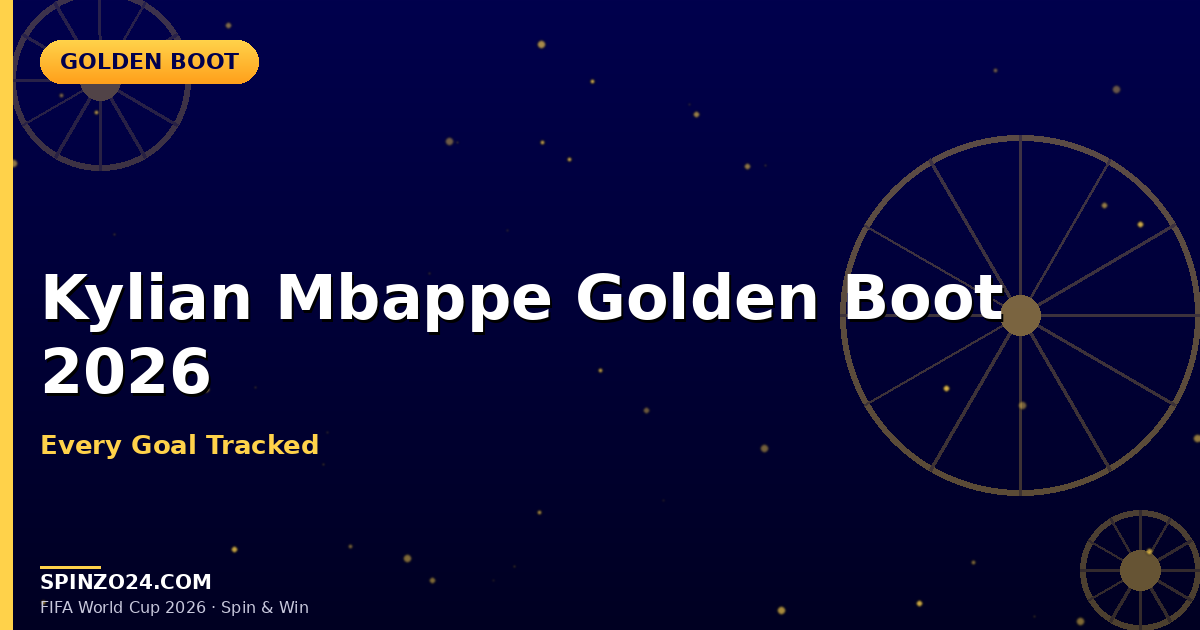 Kylian Mbappé Golden Boot 2026: Full Race Analysis & Spinzo24 Contest Guide