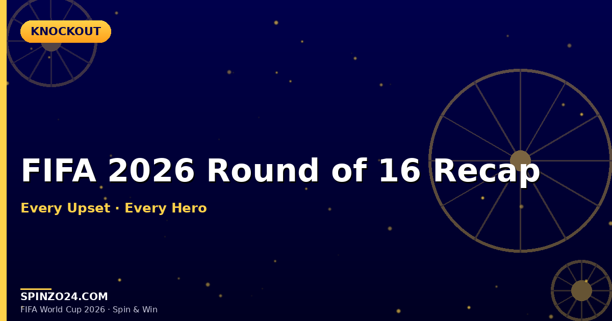 FIFA World Cup 2026 Round of 16 Results Recap & Spinzo24 Leaderboard Impact
