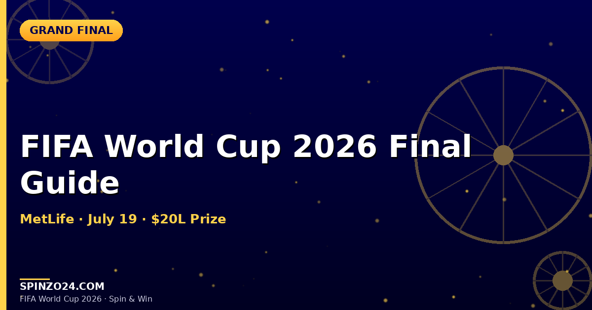 FIFA World Cup 2026 Final at MetLife Stadium: Complete Match Preview & Spinzo24 Playbook