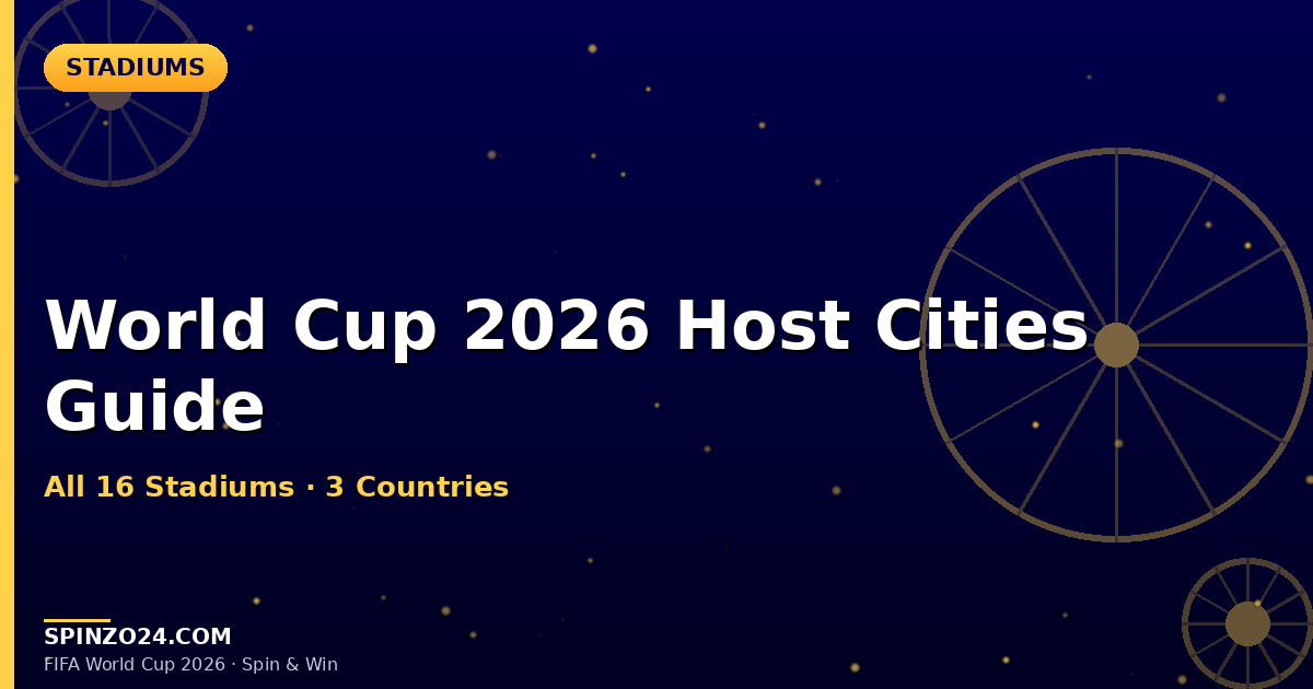 FIFA World Cup 2026 Stadium Guide: All 16 Venues & Spinzo24 Match Multipliers